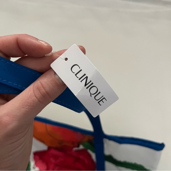 Clinique X Jonathan Cohen Springtime Poppy Floral Print Tote Bag One Size NWT - Picture 10 of 16